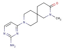 9-(2-aminopyrimidin-4-yl)-2-methyl-2,9-diazaspiro[5.5]undecan-3-one