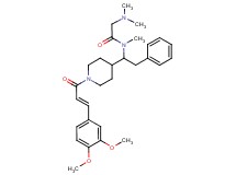 N~1~-(1-{1-[(2E)-3-(3,4-dimethoxyphenyl)-2-propenoyl]-4-piperidinyl}-2-phenylethyl)-N~1~,N~2~,N~2~-trimethylglycinamide