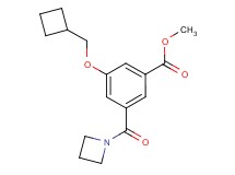 methyl 3-(1-azetidinylcarbonyl)-5-(cyclobutylmethoxy)benzoate