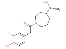 4-{2-[4-(dimethylamino)-1-azepanyl]-2-oxoethyl}-2-fluorophenol