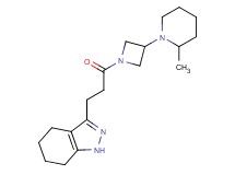 3-{3-[3-(2-methylpiperidin-1-yl)azetidin-1-yl]-3-oxopropyl}-4,5,6,7-tetrahydro-1H-indazole
