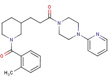 1-{3-[1-(2-methylbenzoyl)-3-piperidinyl]propanoyl}-4-(2-pyridinyl)piperazine