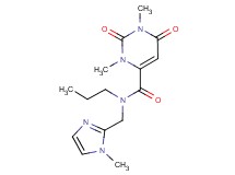 1,3-dimethyl-N-[(1-methyl-1H-imidazol-2-yl)methyl]-2,6-dioxo-N-propyl-1,2,3,6-tetrahydro-4-pyrimidinecarboxamide