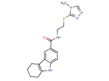 N-{2-[(4-methyl-4H-1,2,4-triazol-3-yl)thio]ethyl}-2,3,4,9-tetrahydro-1H-carbazole-6-carboxamide