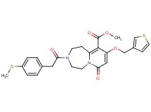 methyl 3-{[4-(methylthio)phenyl]acetyl}-7-oxo-9-(3-thienylmethoxy)-1,2,3,4,5,7-hexahydropyrido[1,2-d][1,4]diazepine-10-carboxylate