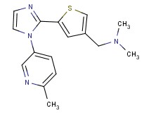 N,N-dimethyl-1-{5-[1-(6-methylpyridin-3-yl)-1H-imidazol-2-yl]-3-thienyl}methanamine
