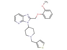 2-[(2-methoxyphenoxy)methyl]-3-[1-(3-thienylmethyl)-4-piperidinyl]-3H-imidazo[4,5-b]pyridine