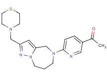 1-{6-[2-(4-thiomorpholinylmethyl)-7,8-dihydro-4H-pyrazolo[1,5-a][1,4]diazepin-5(6H)-yl]-3-pyridinyl}ethanone