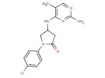 4-[(2-amino-5-methylpyrimidin-4-yl)amino]-1-(4-chlorophenyl)pyrrolidin-2-one