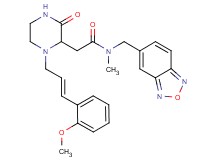 N-(2,1,3-benzoxadiazol-5-ylmethyl)-2-{1-[(2E)-3-(2-methoxyphenyl)-2-propen-1-yl]-3-oxo-2-piperazinyl}-N-methylacetamide