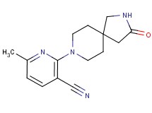 6-methyl-2-(3-oxo-2,8-diazaspiro[4.5]dec-8-yl)nicotinonitrile