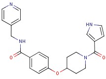 N-(pyridin-4-ylmethyl)-4-{[1-(1H-pyrrol-3-ylcarbonyl)piperidin-4-yl]oxy}benzamide