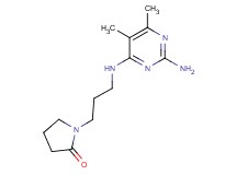 1-{3-[(2-amino-5,6-dimethylpyrimidin-4-yl)amino]propyl}pyrrolidin-2-one