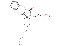 3-benzyl-1-(3-methoxypropyl)-8-[3-(methylthio)propyl]-1,3,8-triazaspiro[4.5]decane-2,4-dione