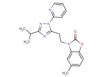 3-[2-(3-isopropyl-1-pyridin-2-yl-1H-1,2,4-triazol-5-yl)ethyl]-5-methyl-1,3-benzoxazol-2(3H)-one