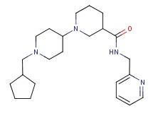 1'-(cyclopentylmethyl)-N-(2-pyridinylmethyl)-1,4'-bipiperidine-3-carboxamide