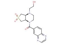 2-[(4aR*,7aS*)-6,6-dioxido-4-(quinoxalin-6-ylcarbonyl)hexahydrothieno[3,4-b]pyrazin-1(2H)-yl]ethanol