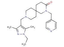 9-[(1-ethyl-3,5-dimethyl-1H-pyrazol-4-yl)methyl]-2-(pyridin-4-ylmethyl)-2,9-diazaspiro[5.5]undecan-3-one