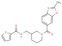 N-({1-[(2-methyl-1,3-benzoxazol-6-yl)carbonyl]piperidin-3-yl}methyl)thiophene-2-carboxamide