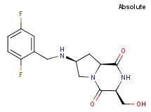 (3S,7S,8aS)-7-[(2,5-difluorobenzyl)amino]-3-(hydroxymethyl)hexahydropyrrolo[1,2-a]pyrazine-1,4-dione