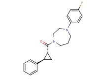 1-(4-fluorophenyl)-4-{[(1R*,2R*)-2-phenylcyclopropyl]carbonyl}-1,4-diazepane