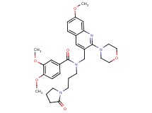 3,4-dimethoxy-N-{[7-methoxy-2-(4-morpholinyl)-3-quinolinyl]methyl}-N-[3-(2-oxo-1-pyrrolidinyl)propyl]benzamide