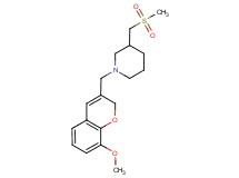 1-[(8-methoxy-2H-chromen-3-yl)methyl]-3-[(methylsulfonyl)methyl]piperidine