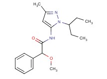 N-[1-(1-ethylpropyl)-3-methyl-1H-pyrazol-5-yl]-2-methoxy-2-phenylacetamide