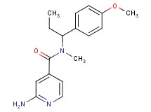 2-amino-N-[1-(4-methoxyphenyl)propyl]-N-methylisonicotinamide