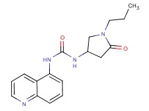 N-(5-oxo-1-propylpyrrolidin-3-yl)-N'-quinolin-5-ylurea