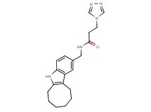 N-(6,7,8,9,10,11-hexahydro-5H-cycloocta[b]indol-2-ylmethyl)-3-(4H-1,2,4-triazol-4-yl)propanamide