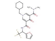 1-(cyclohexylmethyl)-N,N-dimethyl-4-oxo-N'-[2,2,2-trifluoro-1-(2-furyl)ethyl]-1,4-dihydro-3,5-pyridinedicarboxamide