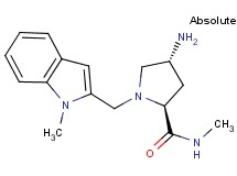 (2S,4R)-4-amino-N-methyl-1-[(1-methyl-1H-indol-2-yl)methyl]pyrrolidine-2-carboxamide