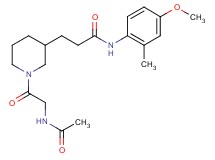 3-[1-(N-acetylglycyl)-3-piperidinyl]-N-(4-methoxy-2-methylphenyl)propanamide