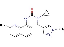 N-cyclopropyl-N-[(1-methyl-1H-pyrazol-4-yl)methyl]-N'-(2-methylquinolin-8-yl)urea