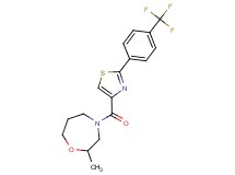 2-methyl-4-({2-[4-(trifluoromethyl)phenyl]-1,3-thiazol-4-yl}carbonyl)-1,4-oxazepane