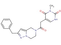 5-[2-(2-benzyl-6,7-dihydropyrazolo[1,5-a]pyrazin-5(4H)-yl)-2-oxoethyl]-3-methylpyrimidine-2,4(1H,3H)-dione