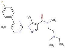 N-[2-(diethylamino)ethyl]-1-[4-(4-fluorophenyl)-5-methyl-2-pyrimidinyl]-N,5-dimethyl-1H-pyrazole-4-carboxamide