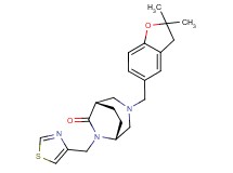 (1S*,5R*)-3-[(2,2-dimethyl-2,3-dihydro-1-benzofuran-5-yl)methyl]-6-(1,3-thiazol-4-ylmethyl)-3,6-diazabicyclo[3.2.2]nonan-7-one