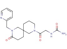 N-{2-oxo-2-[9-oxo-8-(2-pyridinylmethyl)-2,8-diazaspiro[5.5]undec-2-yl]ethyl}urea