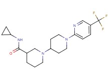 N-cyclopropyl-1'-[5-(trifluoromethyl)pyridin-2-yl]-1,4'-bipiperidine-3-carboxamide