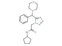 N-cyclopentyl-2-{5-[4-morpholinyl(phenyl)methyl]-1H-tetrazol-1-yl}acetamide