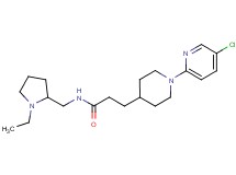 3-[1-(5-chloropyridin-2-yl)piperidin-4-yl]-N-[(1-ethylpyrrolidin-2-yl)methyl]propanamide
