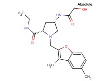(4S)-1-[(3,5-dimethyl-1-benzofuran-2-yl)methyl]-N-ethyl-4-(glycoloylamino)-L-prolinamide