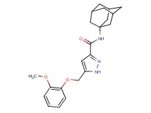 N-1-adamantyl-5-[(2-methoxyphenoxy)methyl]-1H-pyrazole-3-carboxamide