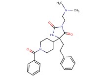 5-(1-benzoyl-4-piperidinyl)-3-[2-(dimethylamino)ethyl]-5-(2-phenylethyl)-2,4-imidazolidinedione