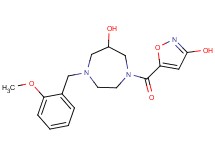 1-[(3-hydroxyisoxazol-5-yl)carbonyl]-4-(2-methoxybenzyl)-1,4-diazepan-6-ol