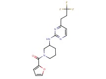 N-[1-(2-furoyl)piperidin-3-yl]-4-(3,3,3-trifluoropropyl)pyrimidin-2-amine