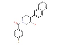 (3S*,4S*)-1-(4-fluorobenzoyl)-4-(2-naphthyl)piperidin-3-ol