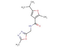 5-isopropyl-2-methyl-N-[(5-methyl-1,3,4-oxadiazol-2-yl)methyl]-3-furamide